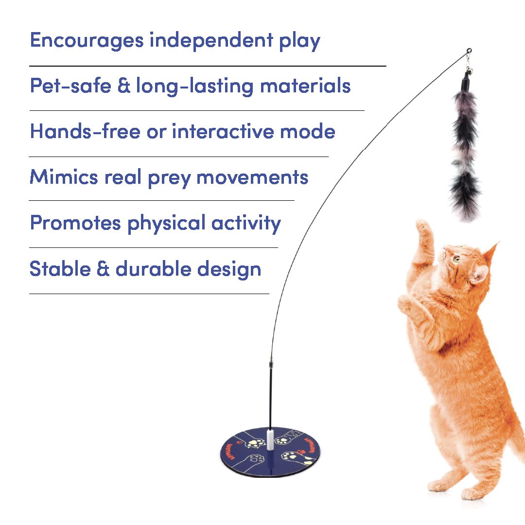 Paw Pow Interactive Cat Wand Toy