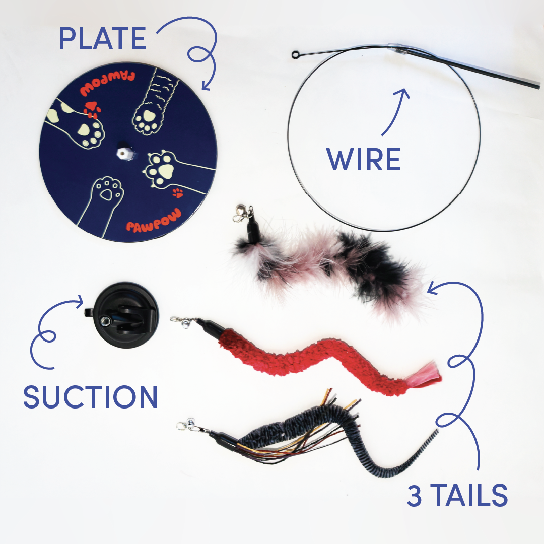 Kitty Kicker Bundle- 3 Kicker sets w/ Paw Pow Wand Toy