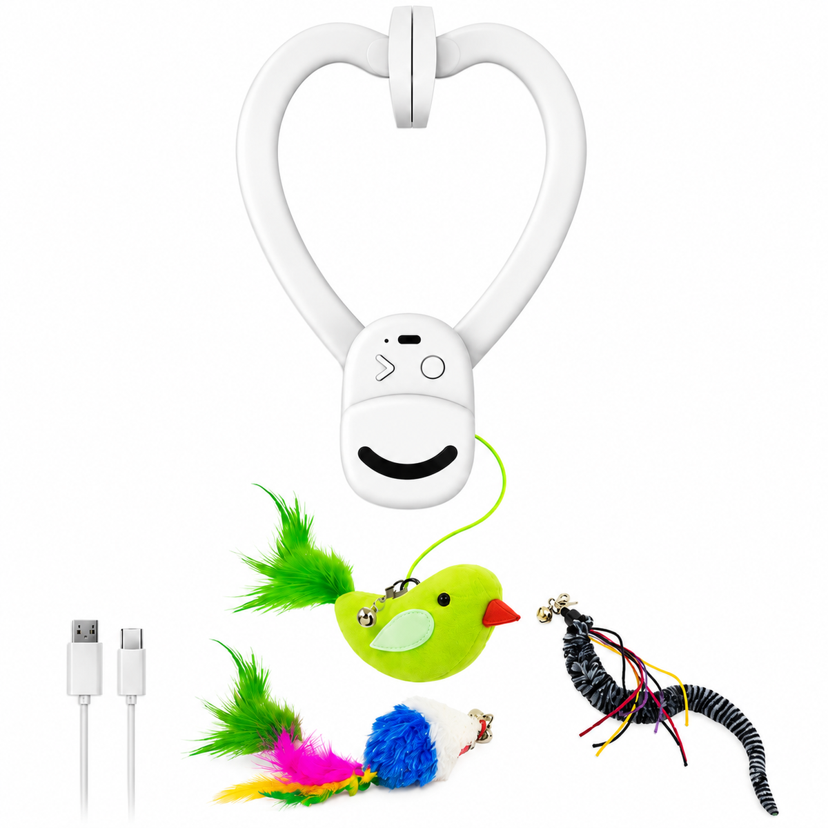 Birdie Bounce – Interactive Bouncing & Spinning Cat Toy