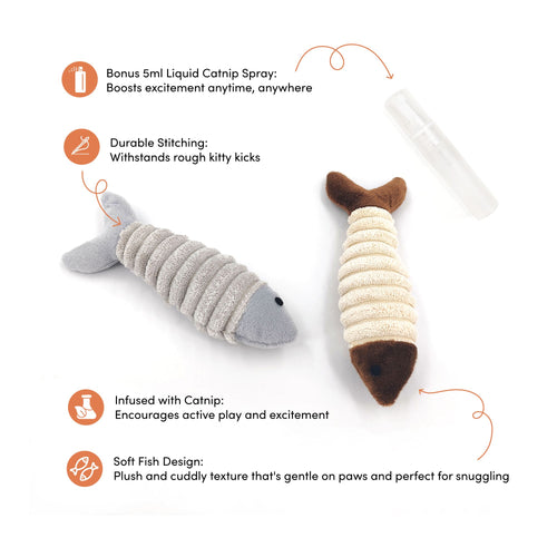 Catch of the Day – Fish Kicker Toy for Cats