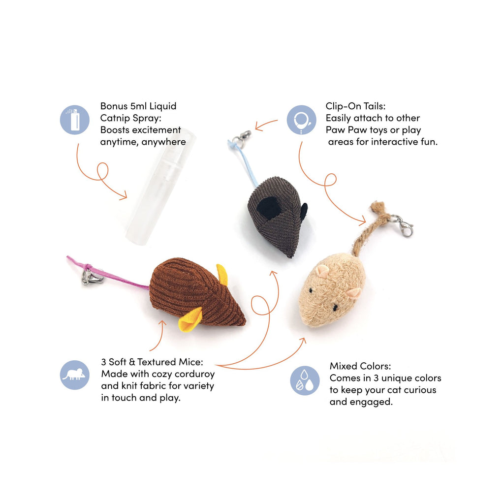 Kitty Kicker Bundle- 3 Kicker sets w/ Paw Pow Wand Toy