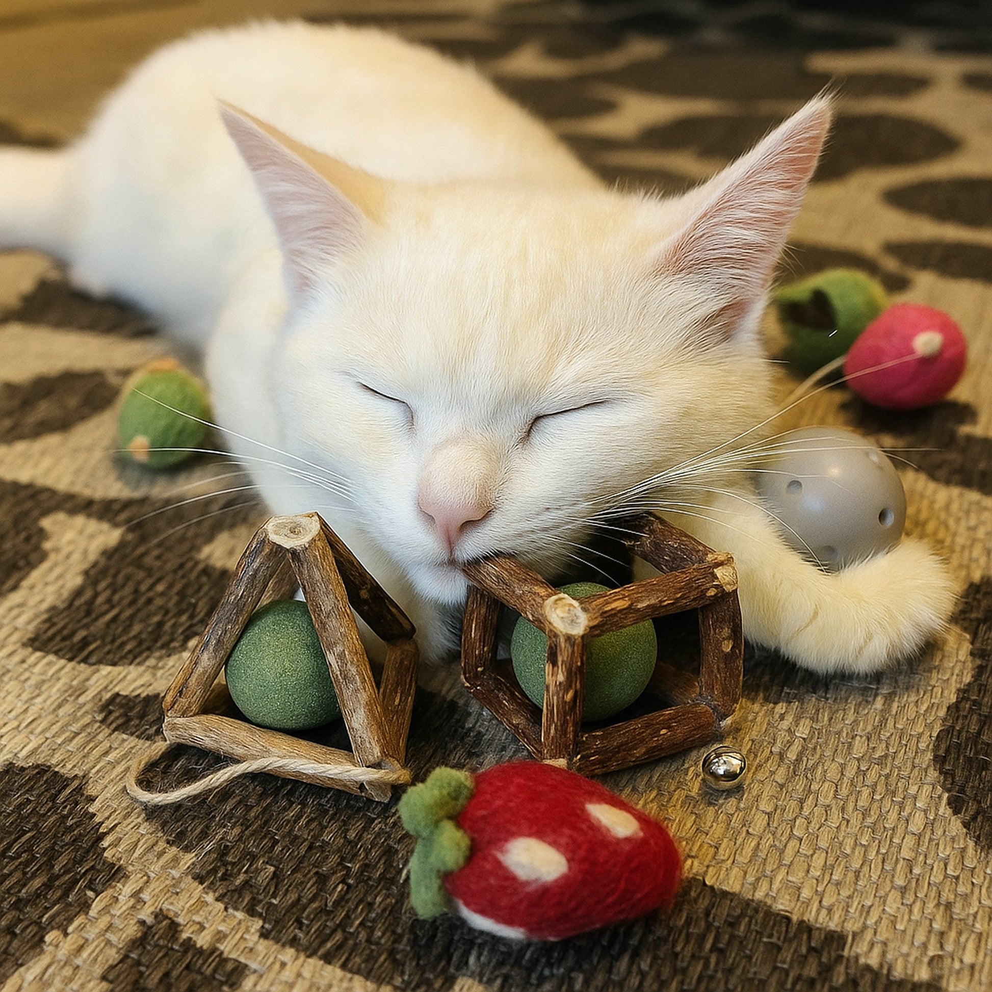 Nature's Treat – Silvervine & Catnip Ball Combo Toy