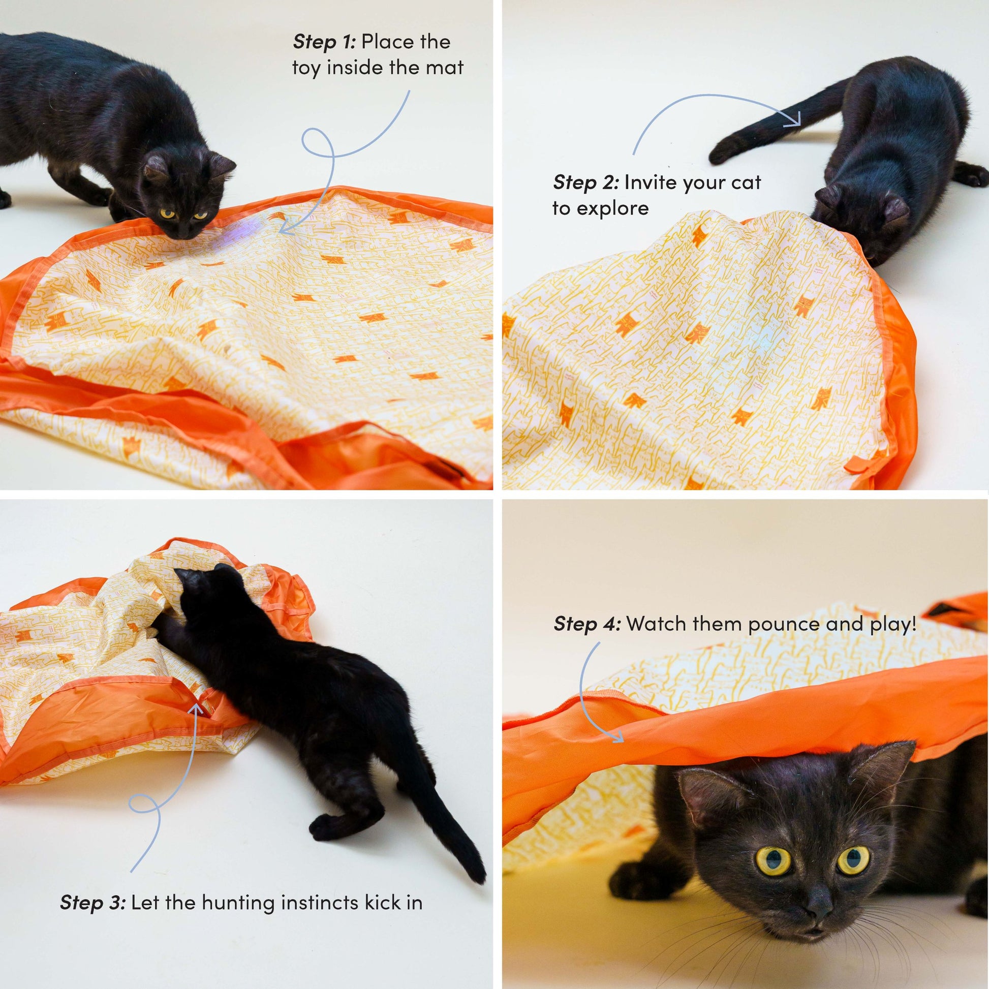 Pounce Mat 2-in-1 Toy with interactive ball