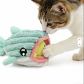 Nibbles the Whale- Interactive Cat Toy – Plush Hideout with Tethered Mini Toy & Treat Pocket